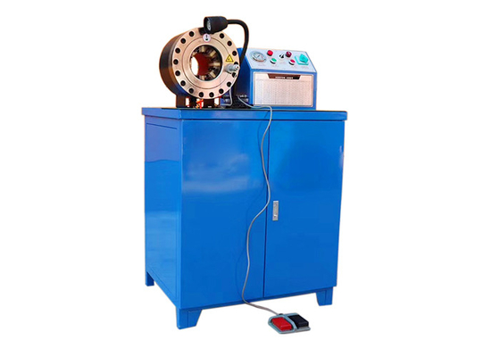 Vertical Electric DX68 Hose Crimping Machine High Pressure 2 Inch Hose Making