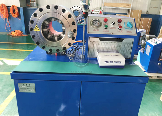 Vertical Electric DX68 Hose Crimping Machine High Pressure 2 Inch Hose Making