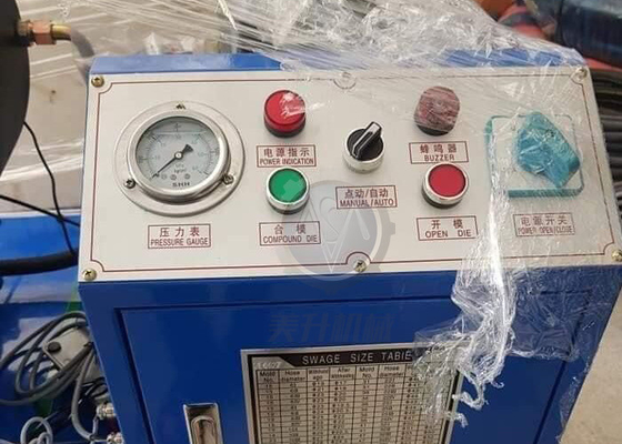 4 Inch Industrial Hydraulic Pipe Crimping Machine Hydraulic Pipe Clamp Pressing Machine