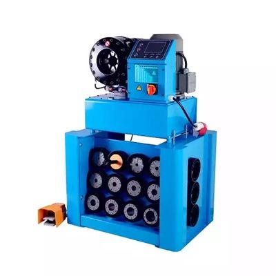 Hydraulic Hose Crimping Machine with 1500T Crimping Force, 0.01mm Accuracy, and 13 Die Sets for Precise Assembly